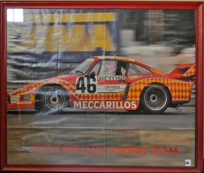 null PORSCHE 935 Meccarillos C. Haldi Le Mans. 40x50cm