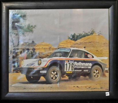  PORSCHE 911 Rothmans. P. Dakar N° 176. 40x50cm