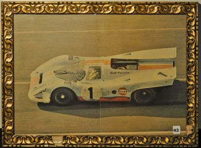 null PORSCHE 917 Gulf N°1 Daytona. 25x35cm