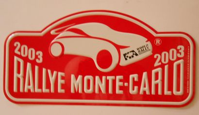 null Lot de 6 plaques: Rallye de Monte Carlo 1988-1989-1990-1992-2003 et 2004