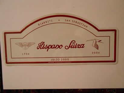 null Lot 2 plaques: Tour Auto + Hispano Suiza