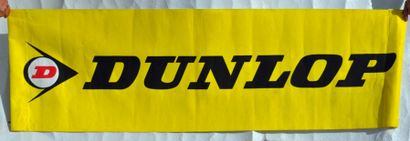 null Banderole Dunlop en toile peinte; pour publicité aux abord d'un circuit. 