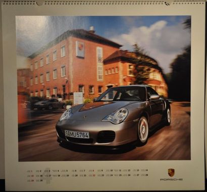 null Calendrier Porsche 2000. 56x59cm + Lot de 3 calendriers: Lexus 2002, 58x68cm,...