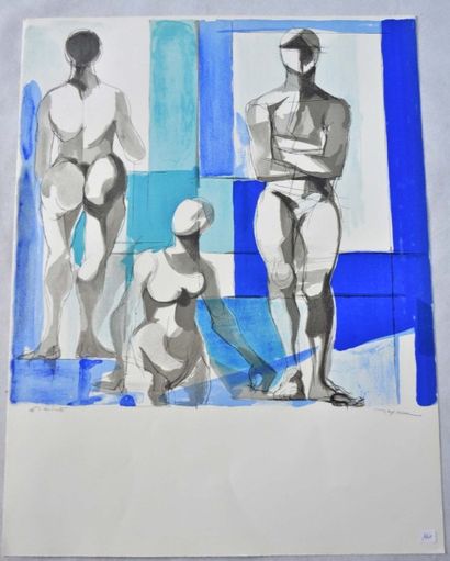 DESPIERRE DESPIERRE. Femmes cubiste. 1 lithographie en couleur. Epreuve d’artiste...