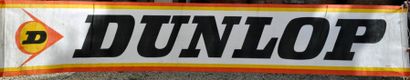 null Banderole Dunlop en toile peinte; pour publicité aux abord d'un circuit. 