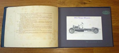  Catalogue publicitaire Fiat 1911, comprenant schémas techniques et descriptions...