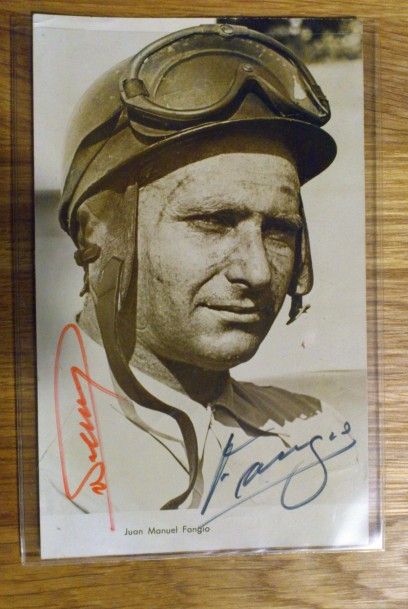 null Autographes de Juan Manuel FANGIO et d'Alfred NEUBAUER