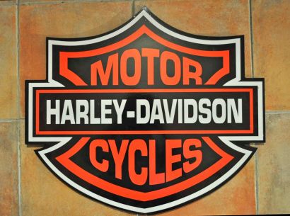 null Plaque pub Harley Davidson. 60x70 cm