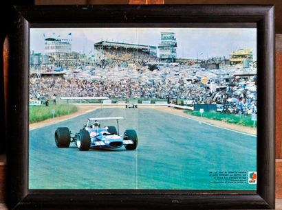 null Matra F1, 1er Kyalami 69. Poster encadré. 30x40cm