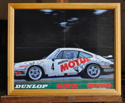 null Porsche Carrera 4, Motul Serpistar. Poster encadré. 40x50cm