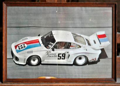 null Porsche 935 Brumos N° 59. Daytona. Poster encadré. 20x30cm