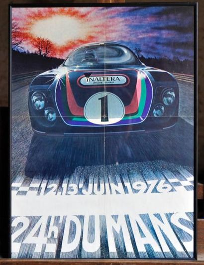 null Affiche Le Mans 1976, Inaltera. 40x50cm