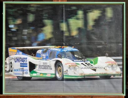 null Proto Lola T600 Unipart N° 18 Le Mans. Poster encadré. 40x50cm