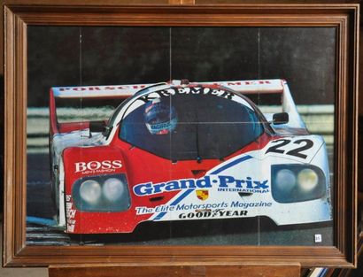 null Porsche CK5, Grand Prix N° 22 Le Mans. Poster encadré. 50x70cm