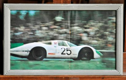 null Porsche 908 N° 25, Siffert. Spa. Poster encadré. 20x35cm