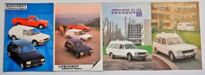 PEUGEOT Peugeot. Lot de deux catalogues et deux dépliants pour les utilitaires P...
