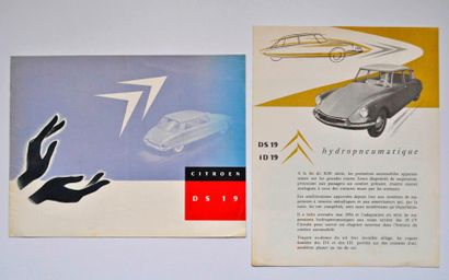 CITROËN Citroën. Catalogue Citroën pour la DS en français. On joint un prospectus...