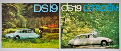 CITROËN Citroën. Lot de deux catalogues Citroën pour la DS 19. 