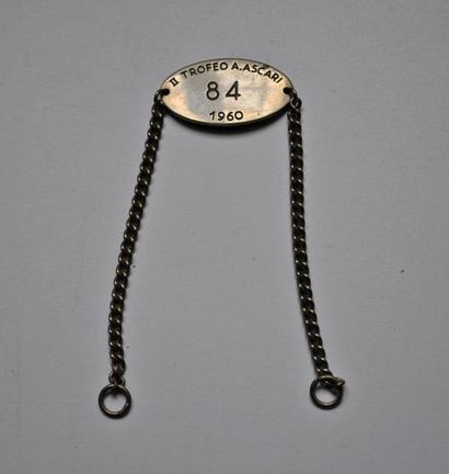 null Bracelet de pilote du second Trofeo Ascari, N° 84, année 1960
