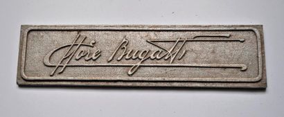 null Plaque métallique ETTORE BUGATTI