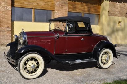 Ford Ford Model A Roadster vers 1929 Châssis N° RPA 165137 Le Model A est lancé en...
