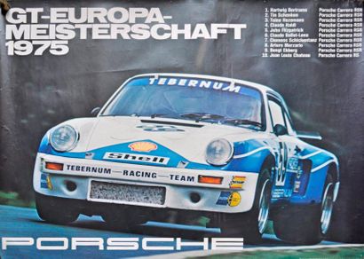 PORSCHE Championne d’Europe GT 1975. Porsche...