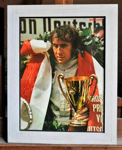 null J. Stewart, Nürburgring 1973. Poster encadré. 30x40cm