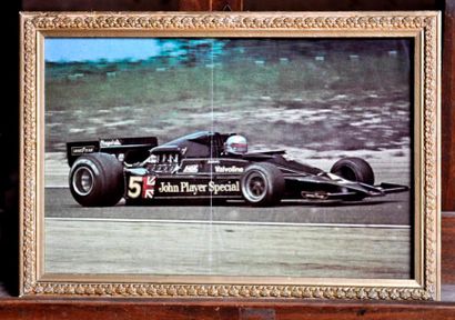 null Lotus 79 JPS N° 5, M. Andretti, Gran Prix de France 1978. Poster encadré. 5...