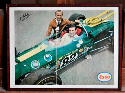 null Lotus 38 N° 82, Indy 500, J. Clark. Poster encadré. 30x40cm