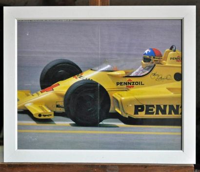 null Chaparral 2K Pennzoil, J. Rutherford, Indy. Poster encadré. 40x50cm