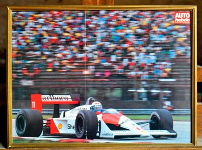 null McLaren MP4-4 N° 11. Prost. Poster encadré. 25x35cm