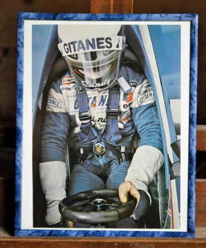 null D. Pironi, Ligier JS11-15. Poster encadré. 25x30cm