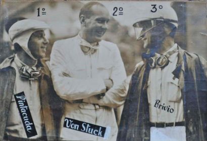 null Photo de 3 pilotes dont Von Stuck et Brivio