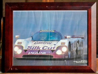 null Proto Jaguar XJR12 N° 3, 1er. Le Mans, Nielsen, Cobb, Brundle. Poster encadré....