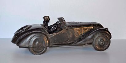 null CHEVALIER François. BMW 328 en course, 3° aux 24h du SPA 1938. Sculpture en...