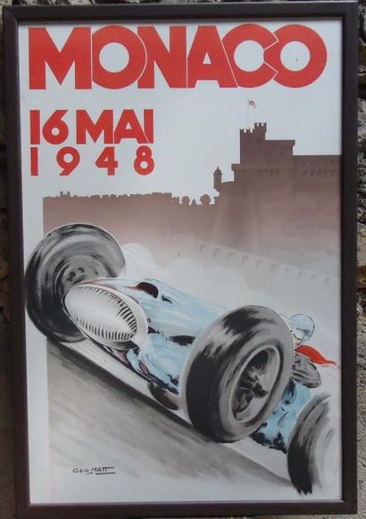 Affiche du Grand Prix de Monaco 1948 