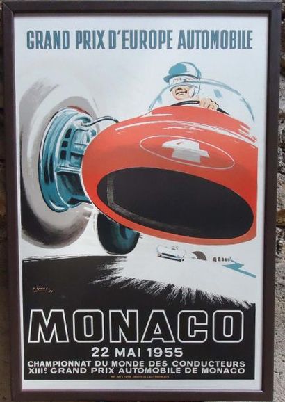 Affiche du Grand Prix de Monaco 1955 