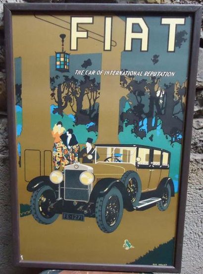 Affiche Fiat « The car of international reputation...