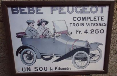Affiche Bebe Peugeot 