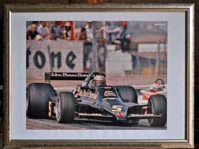LOTUS Lot de 5 posters: Lotus 79 JPS N° 5, M. Andretti, Gran Prix de France 1978....