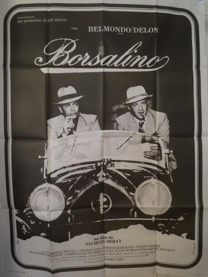 null "BORSALINO" de Jacques Deray avec Alain Delon, et Jean-Paul Belmondo. Affiche...