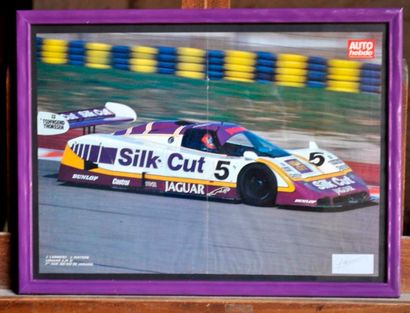 JAGUAR Lot de 4 posters: Jaguar XJR9, Silk Cut, 1er. Jarama 1988, Cheever - Brundle....