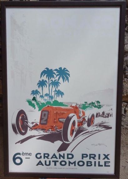 Affiche du Grand Prix de Monaco 1934 (re...