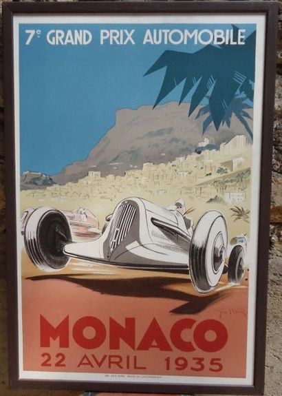 Affiche du Grand Prix de Monaco 1935 (re...