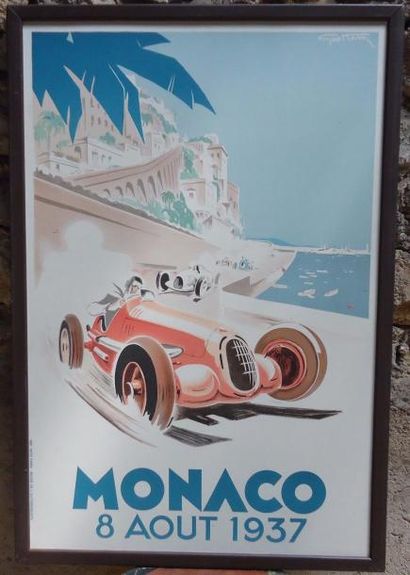 null Affiche du Grand Prix de Monaco 1937 (retirage)