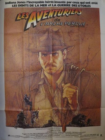 null "LES AVENTURIERS DE L'ARCHE PERDUE" de Steven Spielberg avec Harrison Ford,...