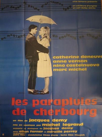 null "CINEMA FRANCAIS" 5 Affiches 1,20 x 1,60 

"LES PARAPLUIES DE CHERBOURG" de...
