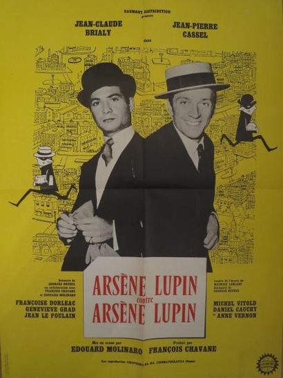 null "ARSENE LUPIN CONTRE ARSENE LUPIN" de Edouard Molinaro avec Jean-Claude Brialy...