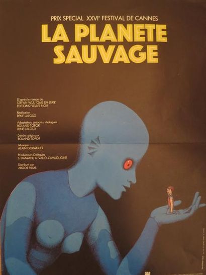 null "LA PLANETE SAUVAGE" Film d'animation Fantastique de René Laloux

Affichette...
