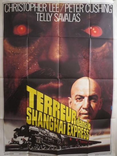 null "TERREUR DANS LE SHANGAÏ EXPRESS" avec Christopher Lee et Peter Cushing Affiche...